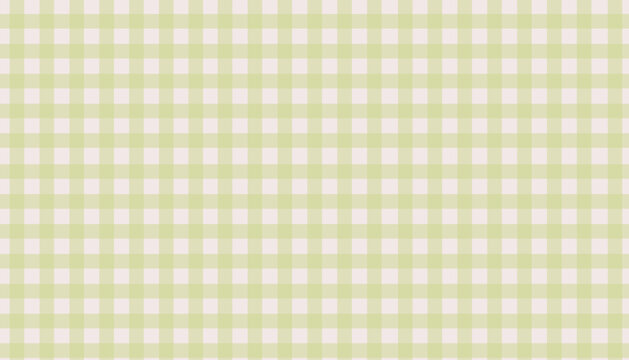 Sage green gingham check seamless pattern and soft pastel plaid tablecloth background. A light checkered picnic texture for organic garden dining, spring brunches, and rustic cottagecore kitchen decor