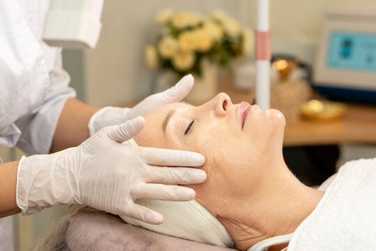 Professional Face Massage During Beauty Treatment