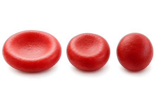 Red Blood Cell to Spherocyte Transformation Comparison Medical Illustration