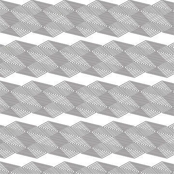 Abstract geometric pattern with alternating dark and light striped hexagons seamless.
