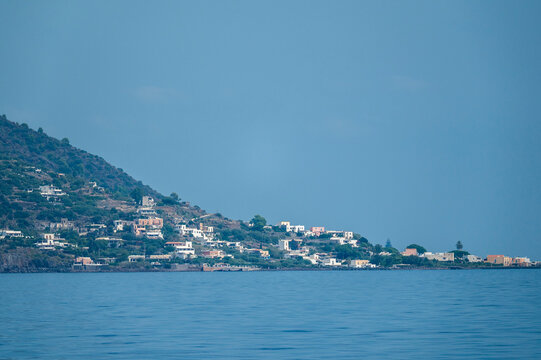 Vacation in the Aeolian Islands. The island of Salina in all its beauty.