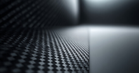 Naklejka premium Close-up of carbon fiber texture surface