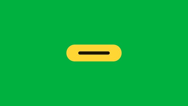 Animated Call to action button animated gold green screen