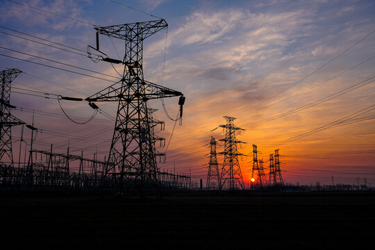 Transmission Tower High Voltage Tower Power Facilities