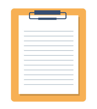 Clipboard with Blank Paper