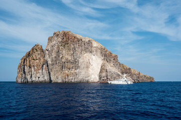 Obraz premium Vacation in the Aeolian Islands. The island of Panarea in all its beauty.