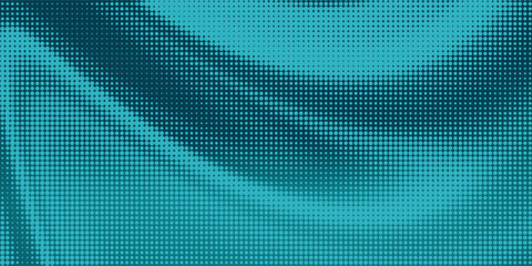 Fototapeta premium Abstract 3D rendering of a wave pattern with dots and spheres