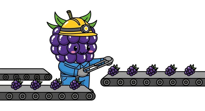 Colorful cartoon train with purple dragon mascot.
