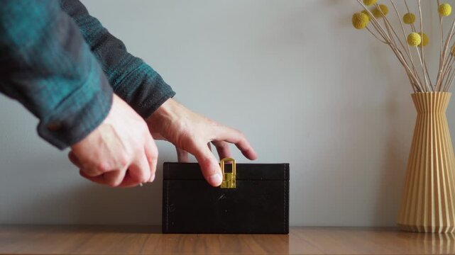 Man Places Car Key Fob into Faraday Box For Electromagnetic Security