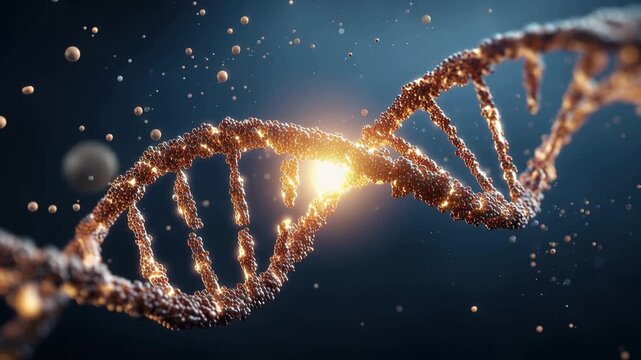 Explore the structure of DNA with close-up animations showing the double helix and molecular processes that make life possible.