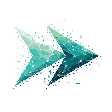 Low Poly Diamond Geometric Vector