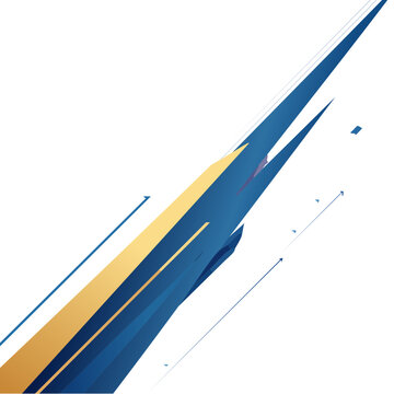 Abstract blue and gold wave vector design