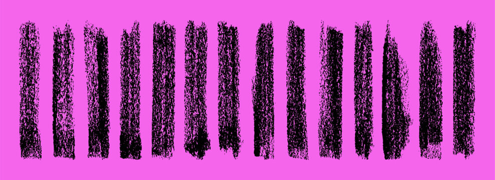 Grunge neon brush strokes, lines, ink smudges, hand-drawn scribble shapes. Handmade sketchy marks, stains, charcoal streaks. Paint textures, dry brush effect. Marker underline. Vector illustration