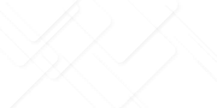 Modern Abstract white background design with layers of textured white transparent material in triangle and squares shapes. White color technology concept geometric line vector background.