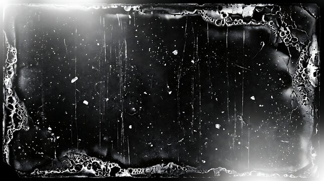 Abstract grunge film texture overlay with scratches and dust for vintage cinematic effects