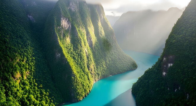 Lush green ferns growing beside a clear mountain stream