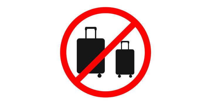 Prohibition sign or no entry symbol icon isolated on transparent background