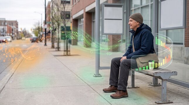 Seated City Commuter With Route Exposure And Air Quality Visualization