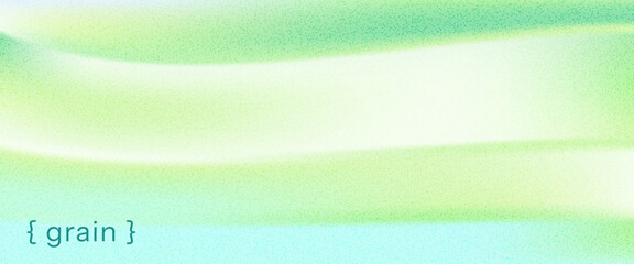 Naklejka premium Nature grain wave gradient and green gradation in backdrop for spring bg. Soft nature blue blur and grain noise texture. Vector pastel wallpaper for smooth mint green and blue with white color design