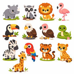 Obraz premium set of animals