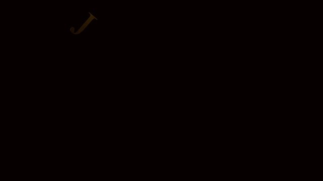 luxury gold jackpot text animation on the green screen background