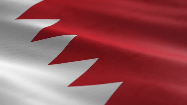 Bahrain - waving flag loop