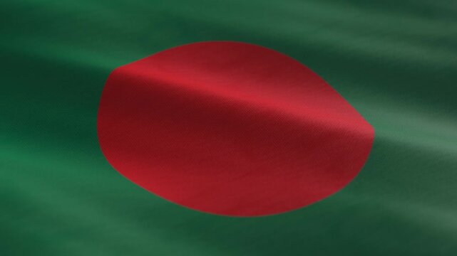 Bangladesh - waving flag loop