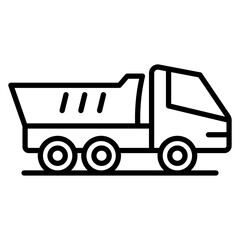 Fototapeta premium Dumper Truck Icon