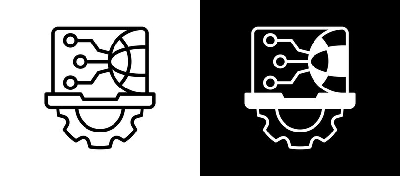 It Services whiteblack icon
