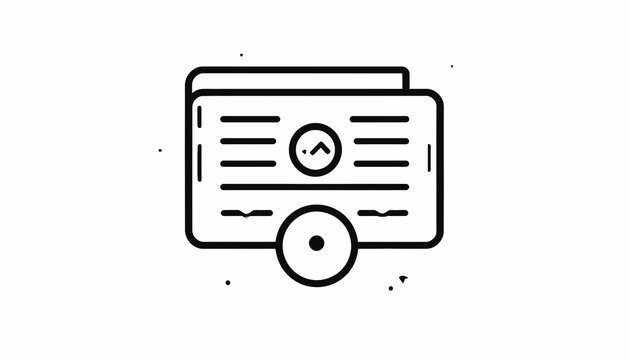 Simple icon of a credit card.
