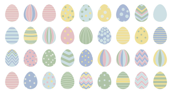 Pixel art easter eggs collection