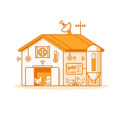Smart Chicken Coop Technology: Automation, Monitoring, and Efficiency in Poultry Farming © musnadul