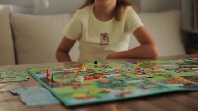Child enjoying a fun educational activity at home