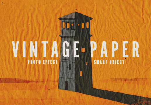 Vintage Paper Effect For Poster And Print Design