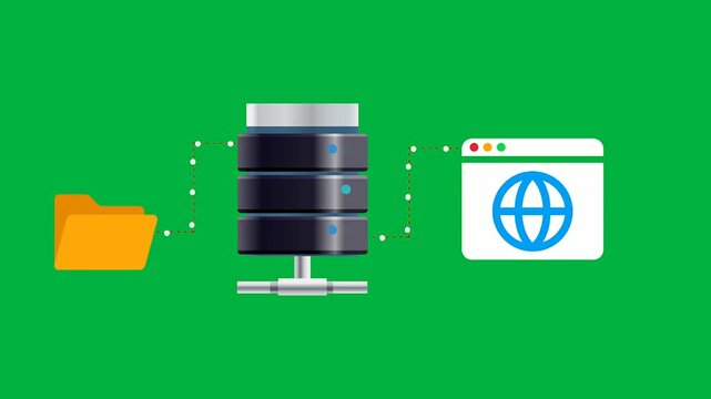 Web Server Database Connection with Cloud Storage Folder and Browser Interface