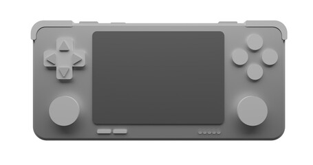 3d black screen portable game console background illustration © Hary