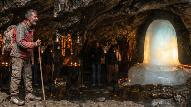 marnath Yatra Success &ndash; Trekker's First Shivling Darshan Moment
