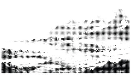 Detailed city map with streets and buildings in black and white line art © Rabeka
