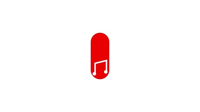 Animation of volume button on a animation 4 k video...