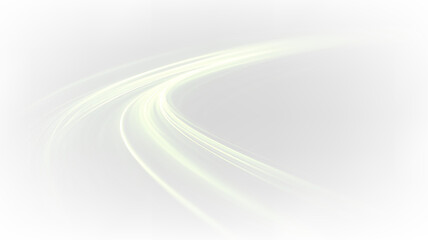 Futuristic Green Glow Streak with Flowing Motion Overlay PNG © Dimariyss