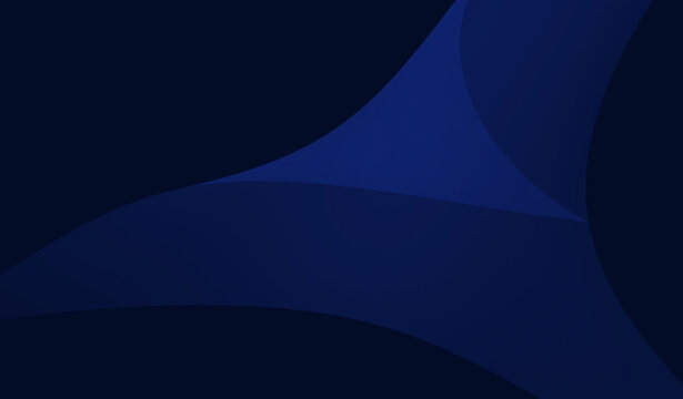 Abstract blue background wave curve dark navy gradient abstract blue background with flowing wave and curve shape dark navy tone for modern design