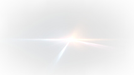 Rainbow Lens Flare with Bright White Light Burst PNG © Dimariyss
