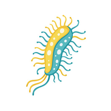 Cartoon Bacterium Illustration