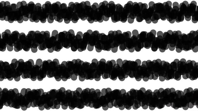 Black watercolor brush stroke lines pattern 4K Motion video