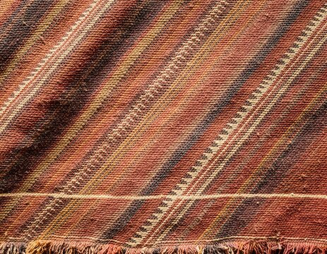 Rustic Peru blanket texture background