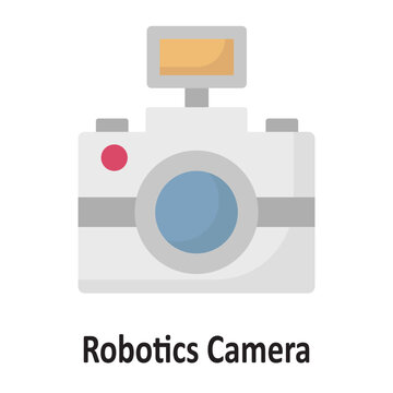 Robotics Camera Vector Icon which can easily modify or edit