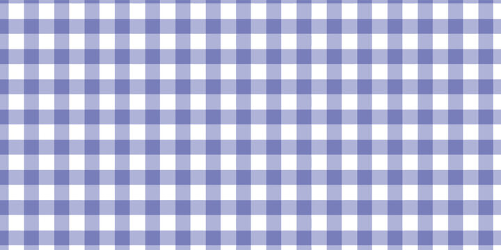 Seamless purple gingham pattern, lavender and white checkered background texture. art, eps10