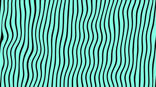 Mint Green Wavy Stripes Background