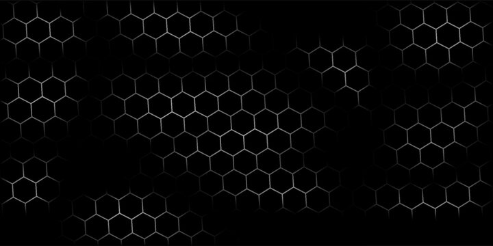 Honeycomb pattern with hexagon mesh. Texture bee comb grid. Flat vector illustration isolated on white background.