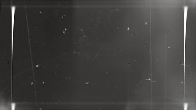 Vintage Film Dust: A close-up view of old, scratched film grain and dust particles, evoking a nostalgic and retro aesthetic.